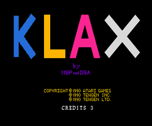 Klax (Japan) Screenshot